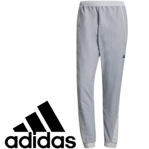 Adidas V-Line Woven Tracksuit Bottoms Halo Silver Halo Blue Mens Unisex